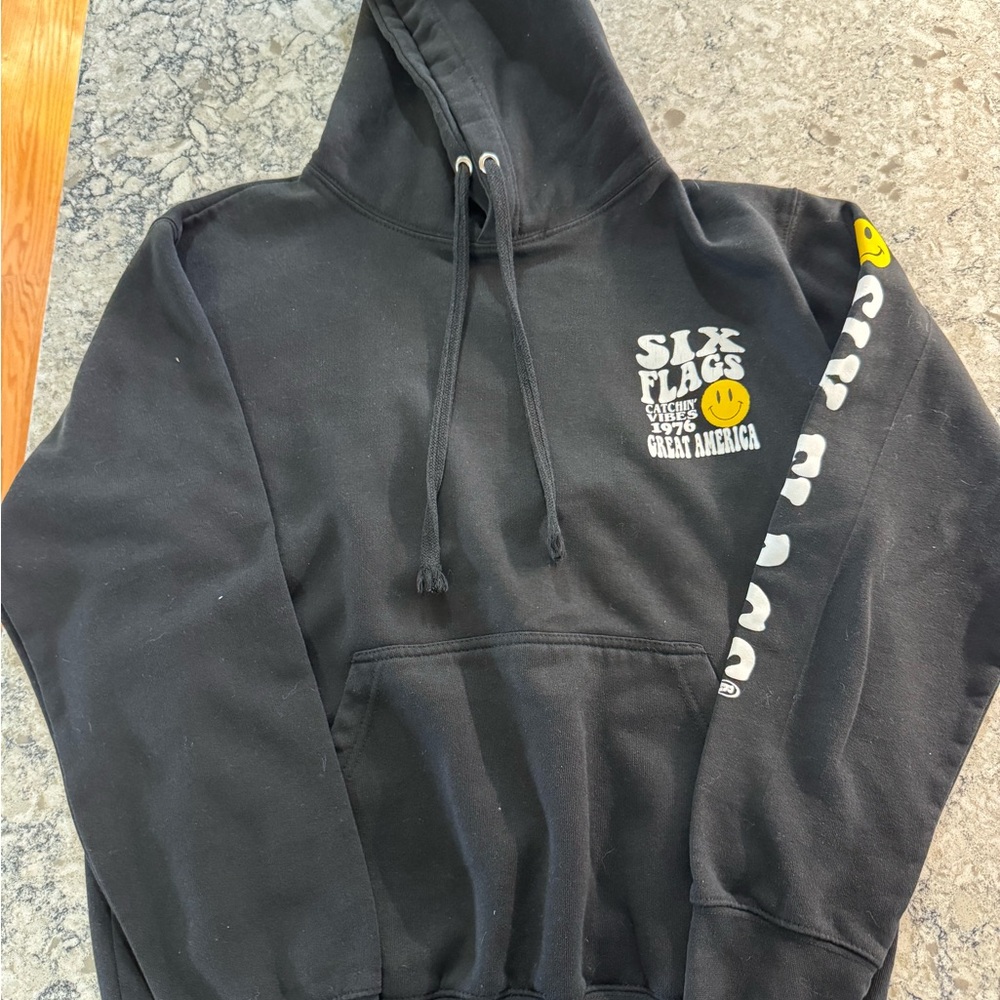 Six Flags Black Hoodie